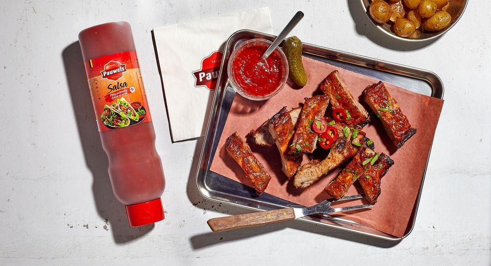 Gemarineerde ribbetjes met Salsa